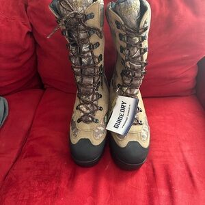 Men's Tan and Black Boots